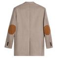 Load image into Gallery viewer, Celine Beige Garçon Elbow Patch Detail Striped Cashmere Flannel Jacket
