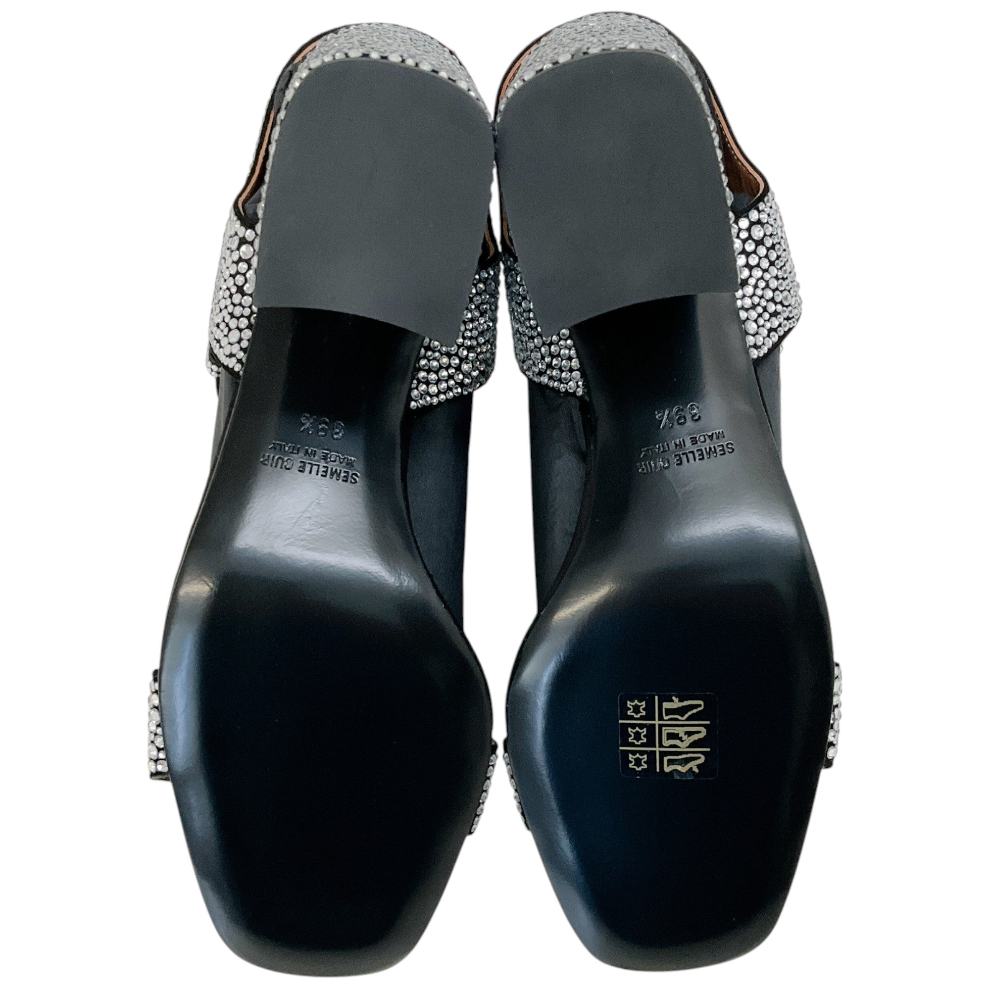 Laurence Dacade Silver Strass Sandra Sandals