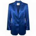 Load image into Gallery viewer, Alejandra Alonso Rojas Abel Blue Silk Blazer Jacket
