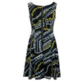 Load image into Gallery viewer, Erdem Black / Yellow / Blue Multi Floral Printed Sleeveless Midi Dress
