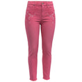 Load image into Gallery viewer, Etro Pink / White Embroidered Cotton Stretch Denim Jeans
