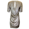 Load image into Gallery viewer, Tia Cibani Metallic Short Sleeved Midi Dress
