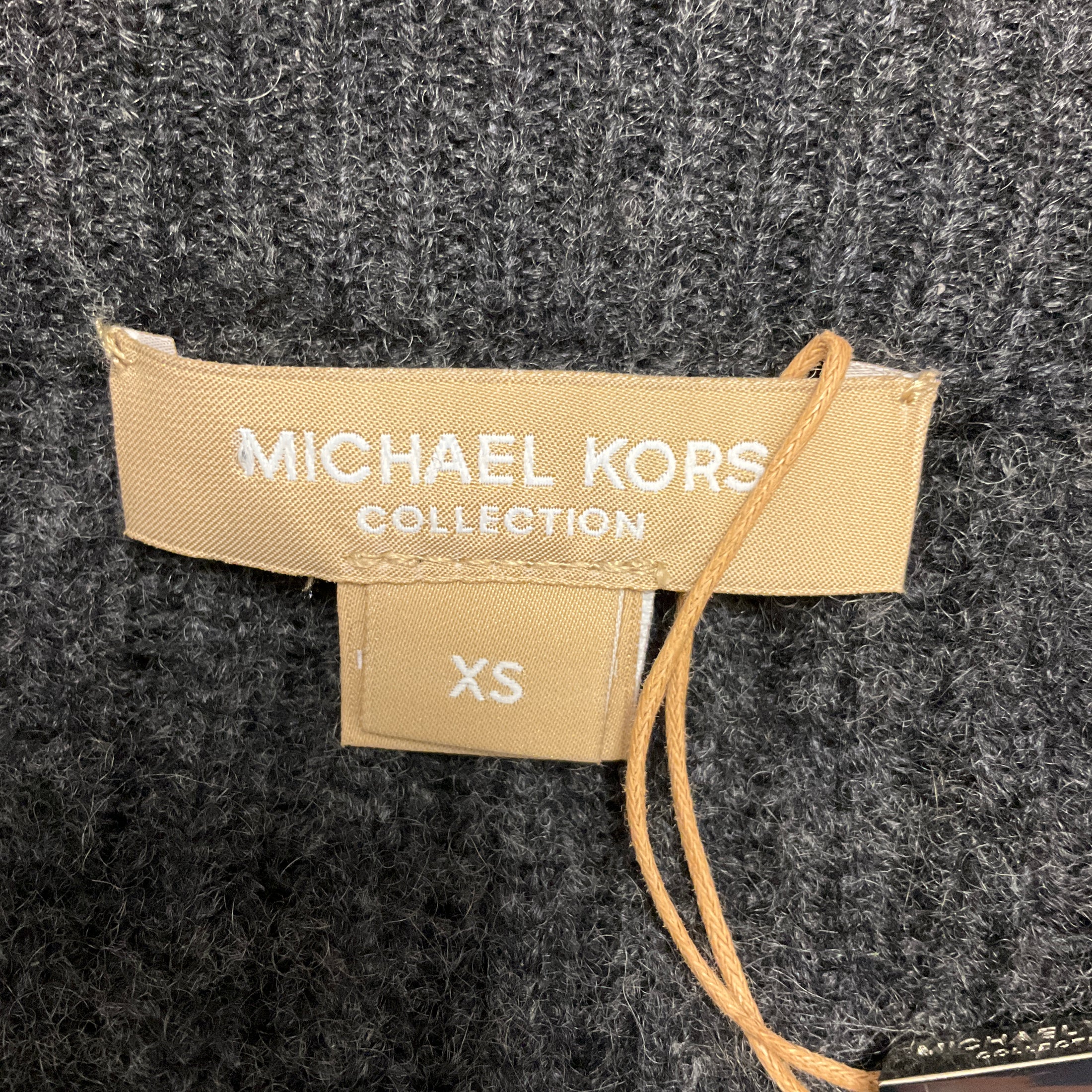 Michael Kors Collection Charcoal Grey Sequined Cashmere Sweater