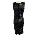 Load image into Gallery viewer, Dolce & Gabbana Black Sequined Sleeveless Cocktail Dress
