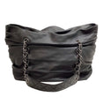 Load image into Gallery viewer, Chanel 2006-2008 Black Leather Sharpei Tote Bag
