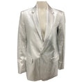Load image into Gallery viewer, A.L.C. Silver Metallic Dakota Vegan Leather Jacket

