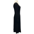 Load image into Gallery viewer, Ralph Lauren Collection Black Long Sleeved Stretch Jersey Midi Dress

