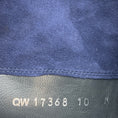 Load image into Gallery viewer, Stuart Weitzman Blue Suede Over the Knee Pull On Boots with Black Elastic Band
