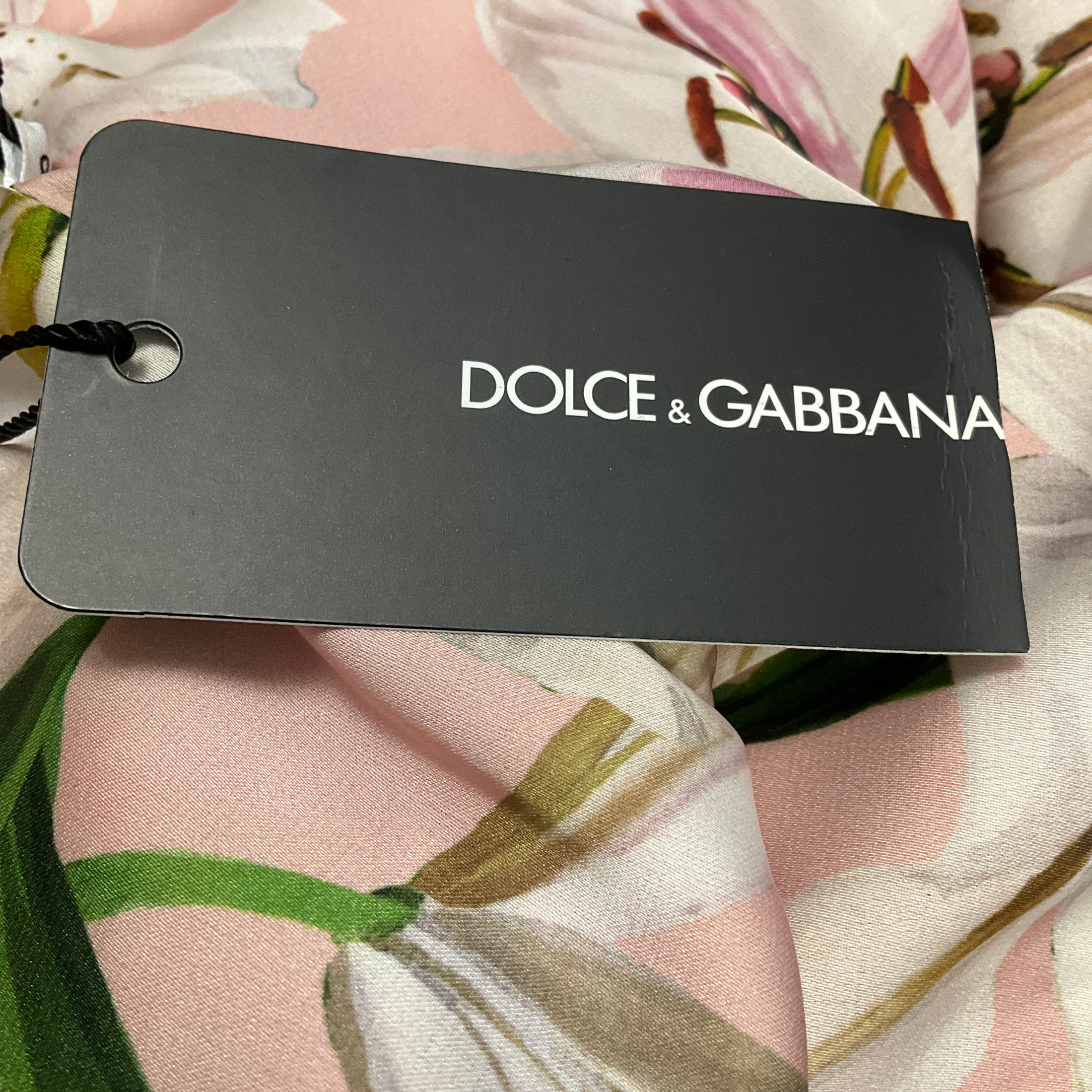 Dolce & Gabbana Pink Stone Embellished Short Sleeved Jacquard Cocktail Dress