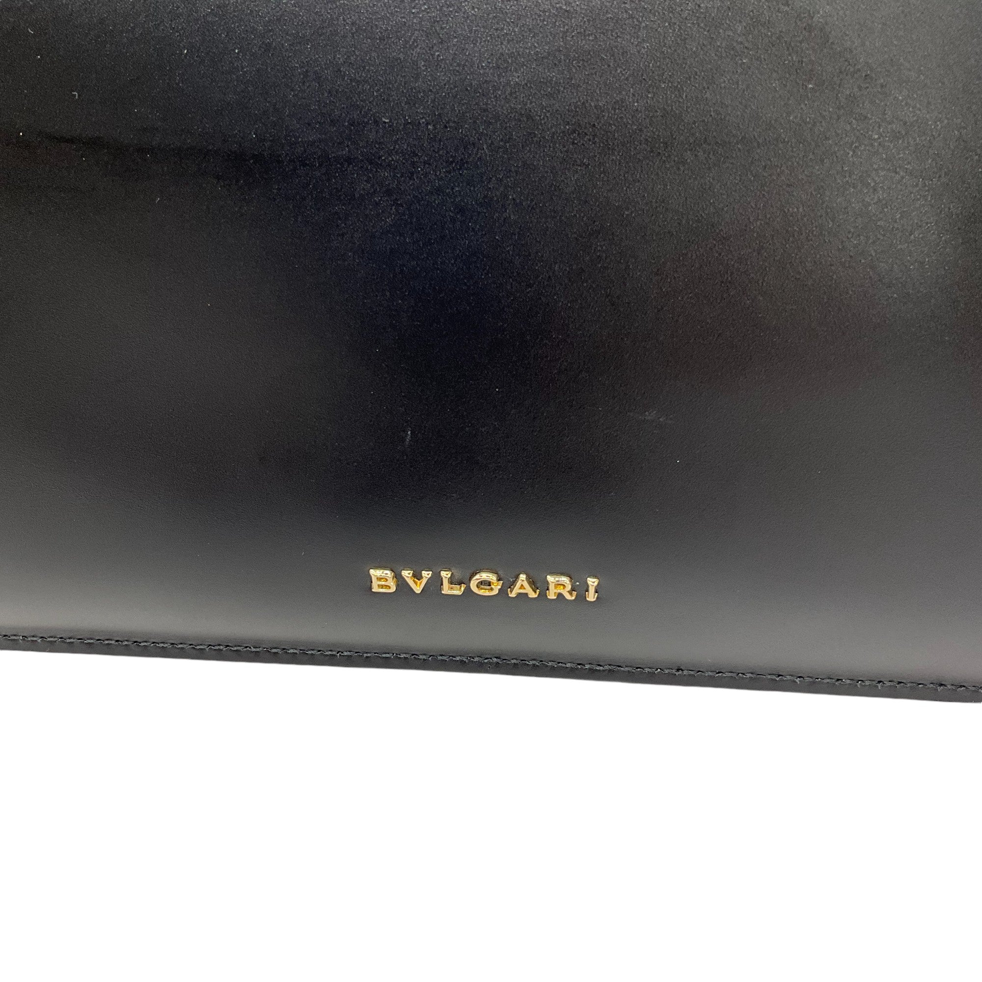 Bulgari x Nicholas Kirkwood Black Studded Leather Envelope Serpenti Forever Clutch Bag