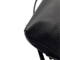 Load image into Gallery viewer, MCM Black Pebbled Leather Double Top Handle Shoulder Bag with Silver Hardware
