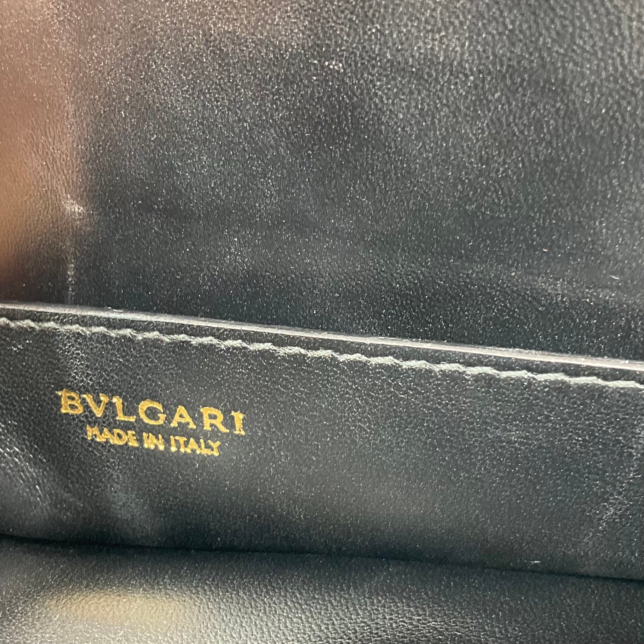 Bulgari x Nicholas Kirkwood Black Studded Leather Envelope Serpenti Forever Clutch Bag