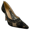 Load image into Gallery viewer, Christian Dior Black Capture Illusion Roses Lace Pumps

