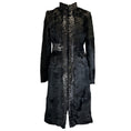 Load image into Gallery viewer, Valentino Roma Black Sequined Goat Fur Coat
