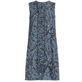 Load image into Gallery viewer, Max Mara 'S Blue Nola Printed Sleeveless Shift Dress in Azzurro
