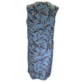 Load image into Gallery viewer, Max Mara 'S Blue Nola Printed Sleeveless Shift Dress in Azzurro
