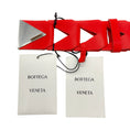 Load image into Gallery viewer, Bottega Veneta Nail Polish Red Leather Belt with Silver Buckle
