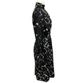 Load image into Gallery viewer, Marc Jacobs Black / Ivory Printed Long Sleeved Silk Midi Dress
