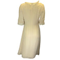 Load image into Gallery viewer, Vilshenko Ivory Lace Trimmed Silk Midi Dress
