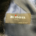 Load image into Gallery viewer, Kiton Navy Blue / Black Mink Fur Trimmed Cashmere Coat
