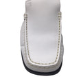 Load image into Gallery viewer, Tod's White Square Toe Leather Loafers
