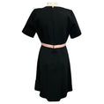 Load image into Gallery viewer, Gucci Black Short Sleeved Wool Knit Dress with Light Pink Logo Waist
