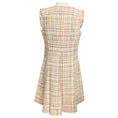 Load image into Gallery viewer, Akris Punto Cream Multicolor Lurex Metallic Raw Edge Sleeveless Tweed Dress

