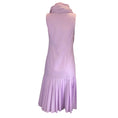 Load image into Gallery viewer, Aalto Lilac Pleated Scarf Neck Sleeveless Cotton Midi Dress
