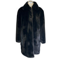 Load image into Gallery viewer, Akris Punto Black Full Zip Faux Fur Coat
