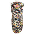 Load image into Gallery viewer, Peter Pilotto Black Multi Floral Printed Sleeveless V-Neck Crepe Dress
