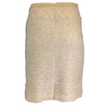 Load image into Gallery viewer, Chanel Tan / Ivory Sequined Wool and Linen Skirt
