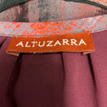 Load image into Gallery viewer, Altuzarra Black / Mauve Multi Watercolor Print Short Sleeved Silk Midi Dress
