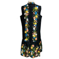 Load image into Gallery viewer, Erdem Black Multi Nena Pleated Floral Print Cloque Dress

