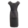 Load image into Gallery viewer, Prada Grey Wool Cap Sleeve Dress with Patent Seams
