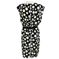 Load image into Gallery viewer, Louis Vuitton Black / White Geometric Print Silk Crepe Dress with Belt
