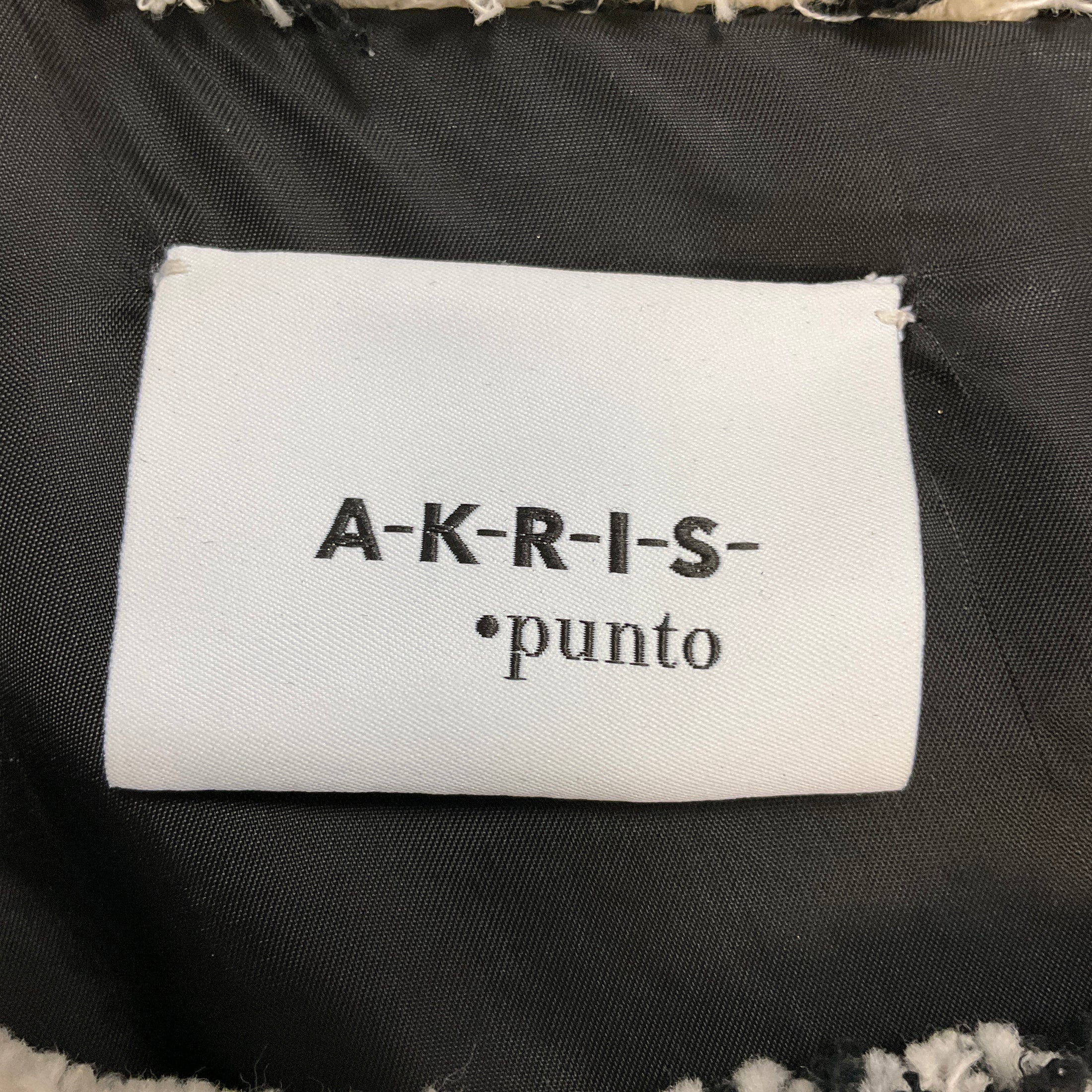 Akris Punto Black / Ivory Button Embellished Striped Tweed Dress