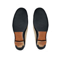 Load image into Gallery viewer, Chanel Taupe / Black / Gold CC Logo Cap Toe Suede Loafer Flats
