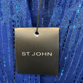 Load image into Gallery viewer, St. John Azul Metallic Knit Jacket and Dress Suit Set

