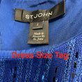 Load image into Gallery viewer, St. John Azul Metallic Knit Jacket and Dress Suit Set
