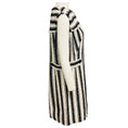 Load image into Gallery viewer, Akris Punto Black / Ivory Button Embellished Striped Tweed Dress

