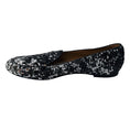 Load image into Gallery viewer, Aquazzura Silver Metallic Sequined Loafer Flats
