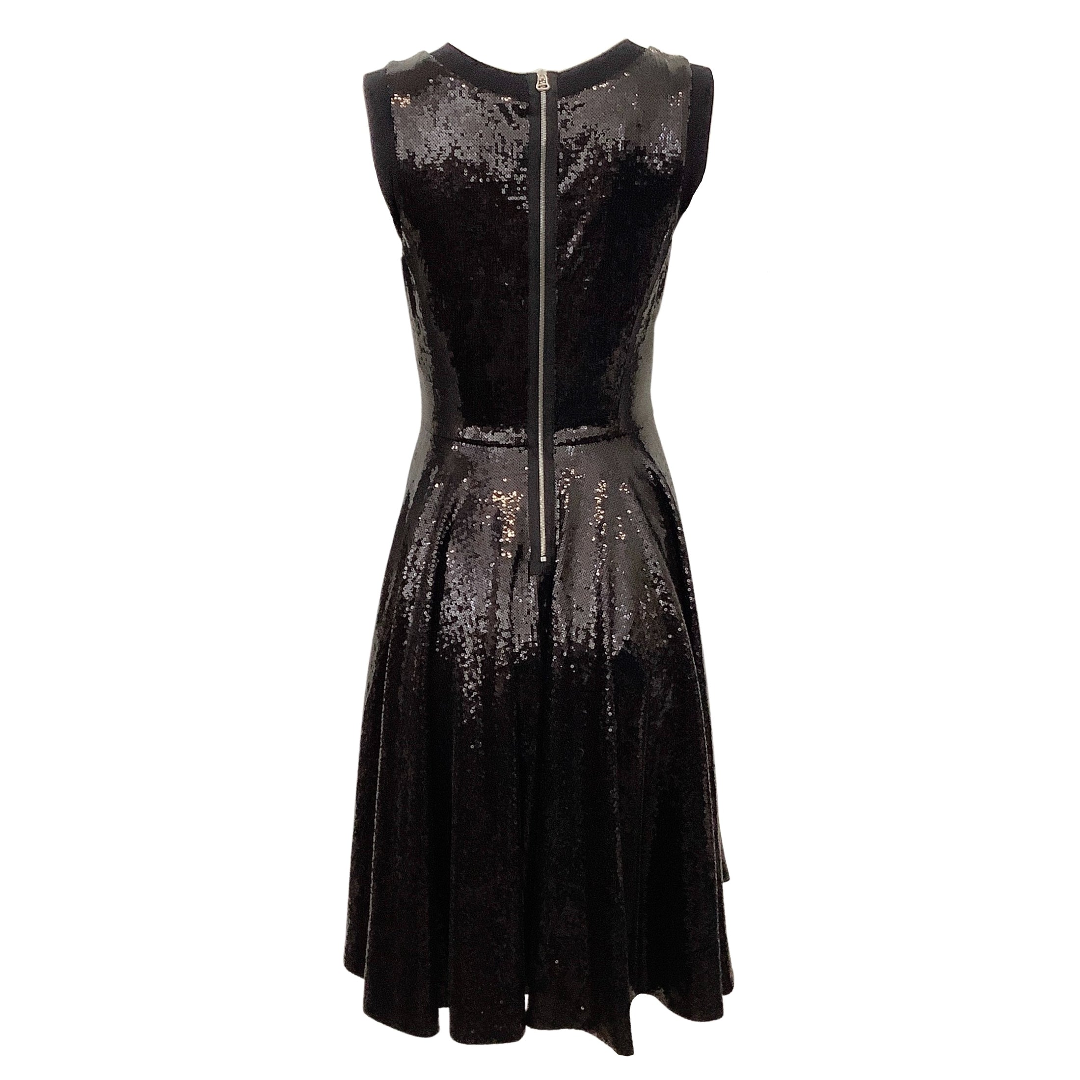Twenty Cluny Black Sequined Sleeveless Dress