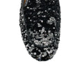 Load image into Gallery viewer, Aquazzura Silver Metallic Sequined Loafer Flats
