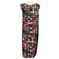 Load image into Gallery viewer, Marc Jacobs Black Multi Graphic Pin Print Sleeveless Satin Midi Dress

