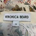 Load image into Gallery viewer, Veronica Beard Ecru Multi Sira Ruched Floral Silk Midi Skirt
