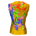 Load image into Gallery viewer, Peter Pilotto Multicolored Embroidered Printed Sleeveless Silk Blouse
