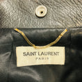 Load image into Gallery viewer, Saint Laurent Black Distressed Calfskin Leather Biker Jacket
