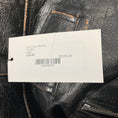 Load image into Gallery viewer, Saint Laurent Black Distressed Calfskin Leather Biker Jacket
