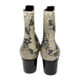 Load image into Gallery viewer, Isabel Marant Ivory Multi Snake Print Leather Booties
