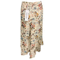 Load image into Gallery viewer, Veronica Beard Ecru Multi Sira Ruched Floral Silk Midi Skirt

